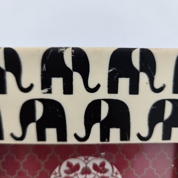 Jaipur Market Elephant Photo Frame 4x4 Black And White Abstract India 6.5 x 6.5 - Picture 3 of 10